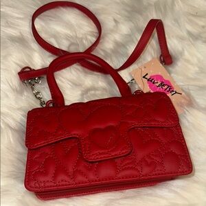 Betsey Johnson Red Mini Quilted Bag
